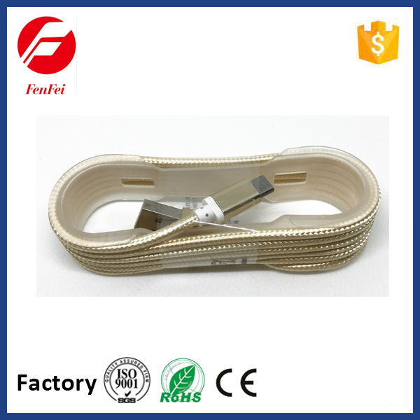 Nylon braided micro usb cable