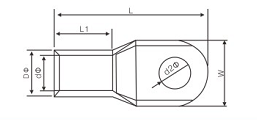 Tin plated Copper bare terminals and copper tube cable lugs