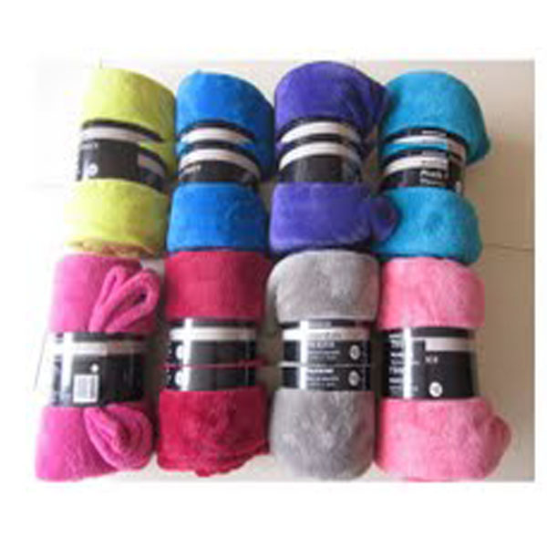 SuperSoft AntiPilling Plain Dyed Knitted 100 Polyester Coral Fleece wool blanket