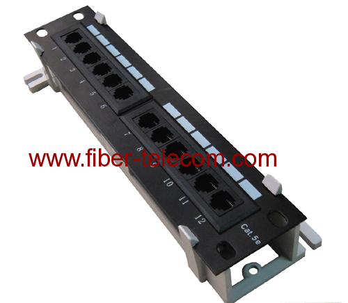 CAT5e UTP Wall Mounted Patch Panel 12 ports