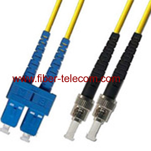 SCST Single Mode Duplex Fiber Optic Patch Cord