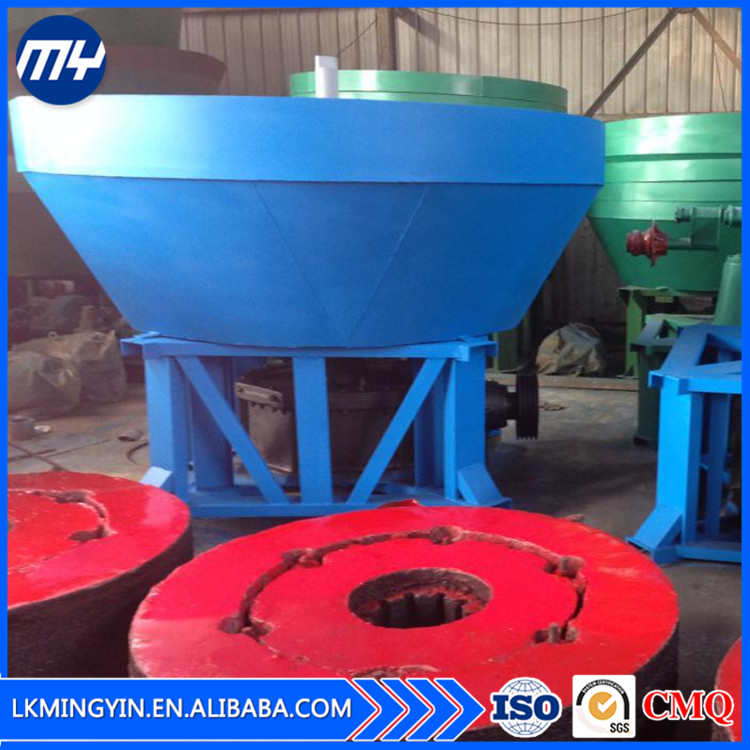 Wet pan mill for gold mining