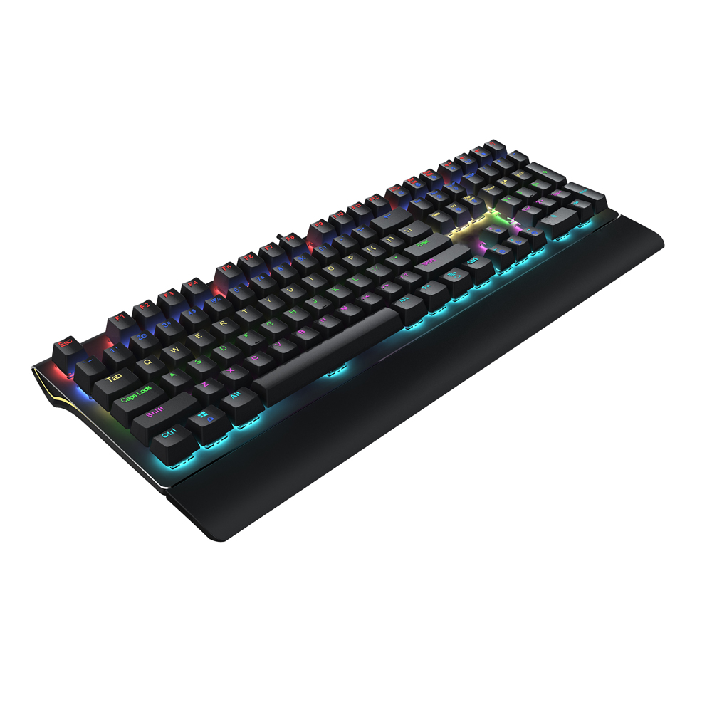 Cool side logo light computer mechanical keyboard gaming clear and crisp keys board