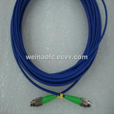 Armored Patch Cord FCFC APC Singlemode Simplex Blue OFNR OFNP Jacket