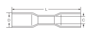 Tin plated copper nylon and heat shrink terminal connectors