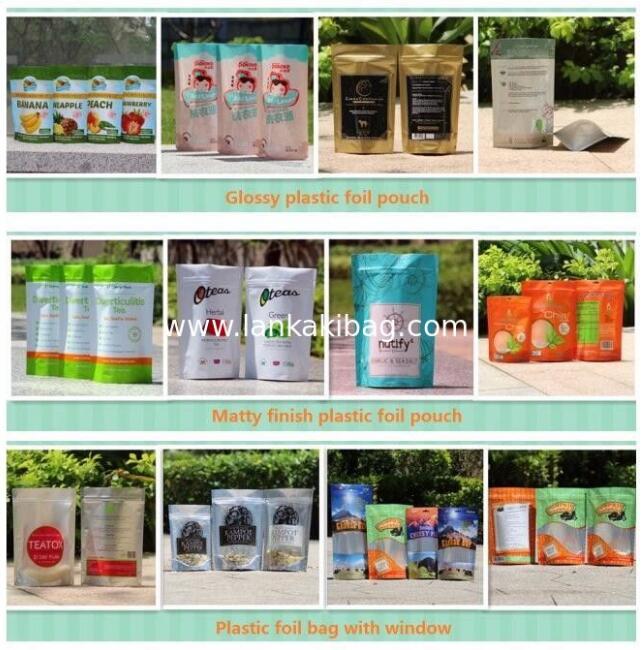 Customized Full Printing PET Coffee Zipper Plastic Packaging Bag
