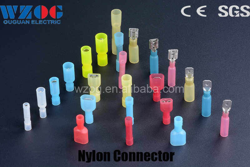 Tin plated copper nylon and heat shrink terminal connectors