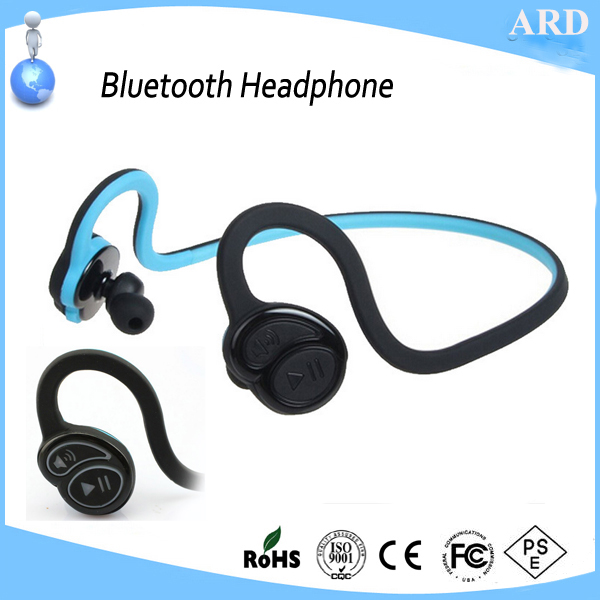 High quality neckband super bass flexible sport wireless bluetooth headphone