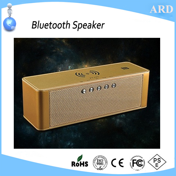 Popular top quality metal QI charger wireless stereo V30 mini bluetooth speaker