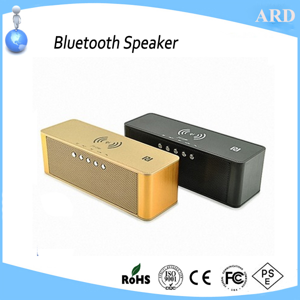 Popular top quality metal QI charger wireless stereo V30 mini bluetooth speaker