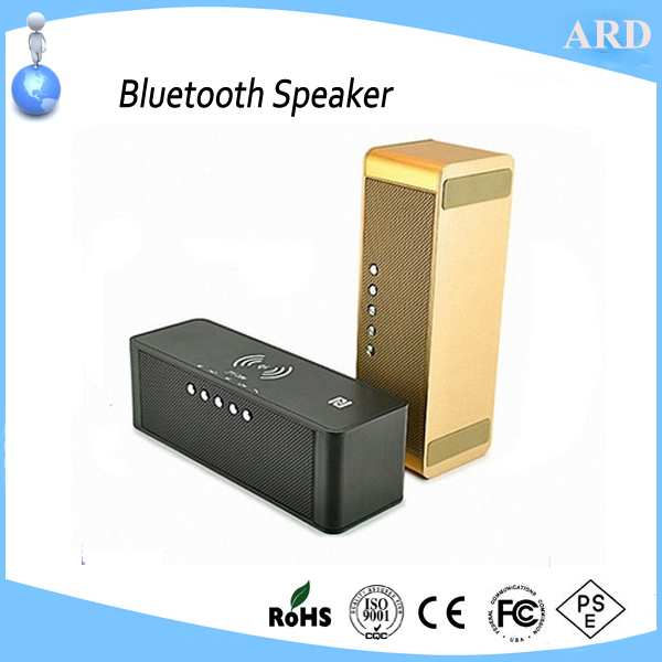 Popular top quality metal QI charger wireless stereo V30 mini bluetooth speaker