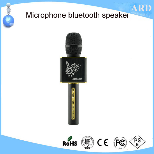 2017 innovative karaoke microphone bluetooth speaker