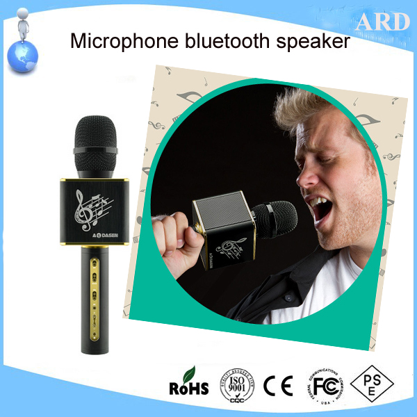 2017 innovative karaoke microphone bluetooth speaker