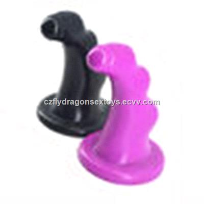 Sheep Horn Shape Silicone Butt Anal Plug for Female