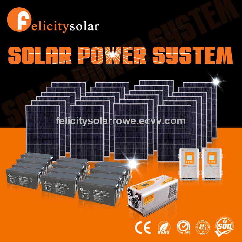 Complete set domestic clean safe energy high power 10kva off grid pv solar system for generating