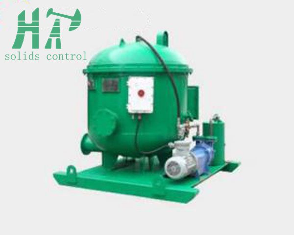 Drilling fluid vacuum degasser