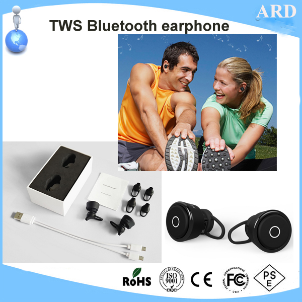 New promotional wireless handsfree true tws bluetooth earphone