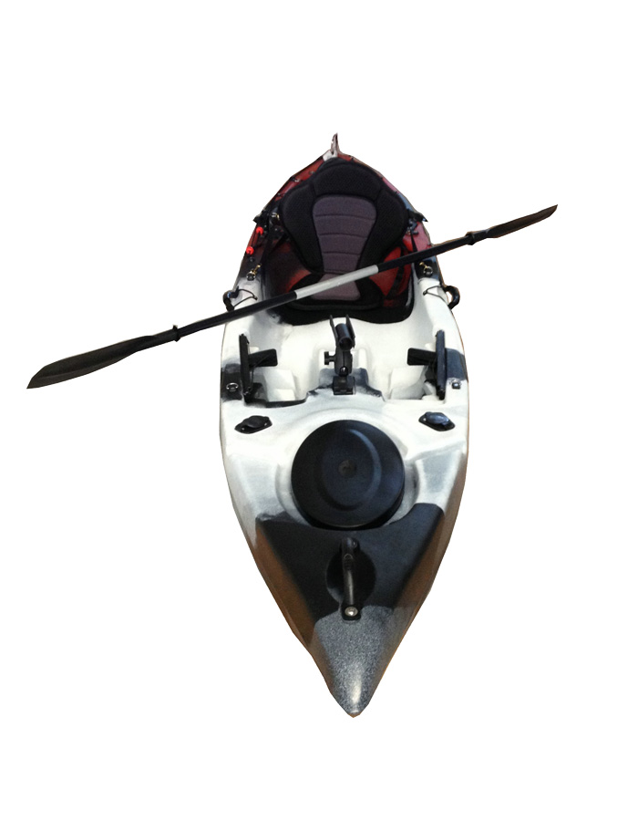 High Quality Sit on top fishing Kayak Black White Red Mix Color