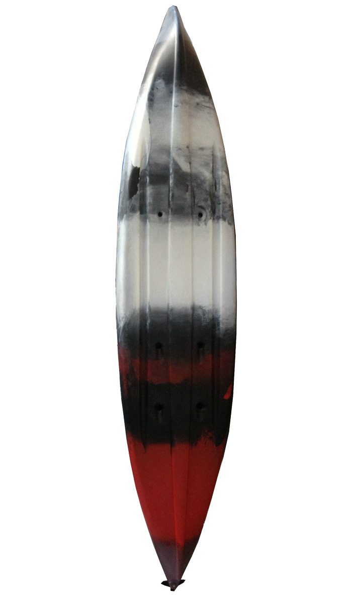 High Quality Sit on top fishing Kayak Black White Red Mix Color