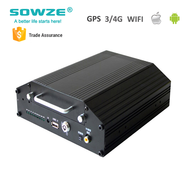 Vehicle Tracking System H264 4CH AHD HDD Mobile DVR with Passenger Counter