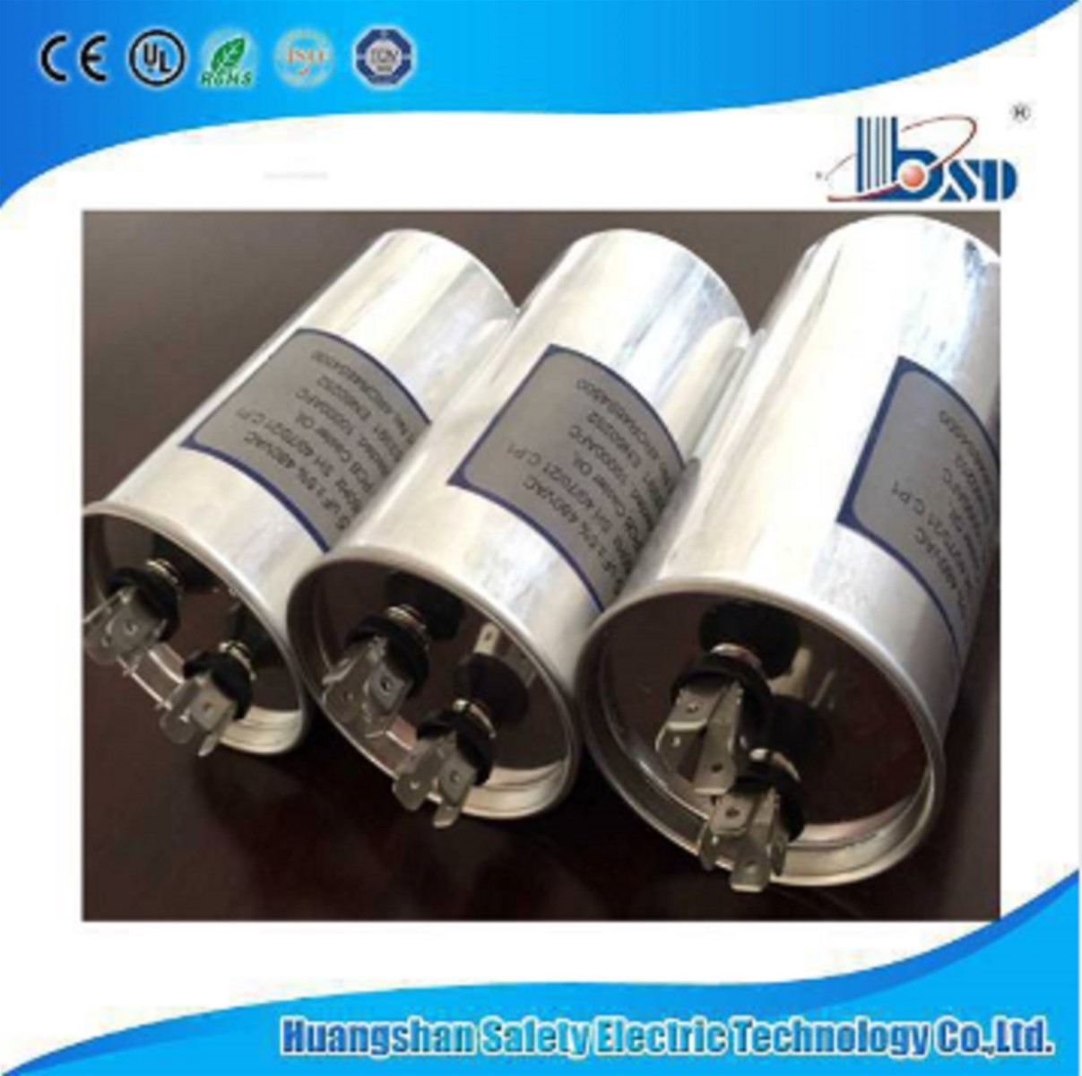 Running Capacitor with Explosion Protection Oil Filled Film Capacitormotor run capacitor