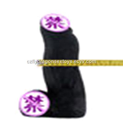 Super Round Erotic Sex Women Dildo Artificial Fake Rubber Penis