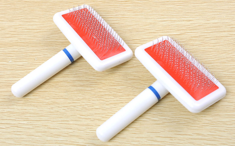 pet comb with a head protection dog white brush dog cat comb
