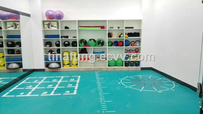 Gym functional fitness PVC custom design floor