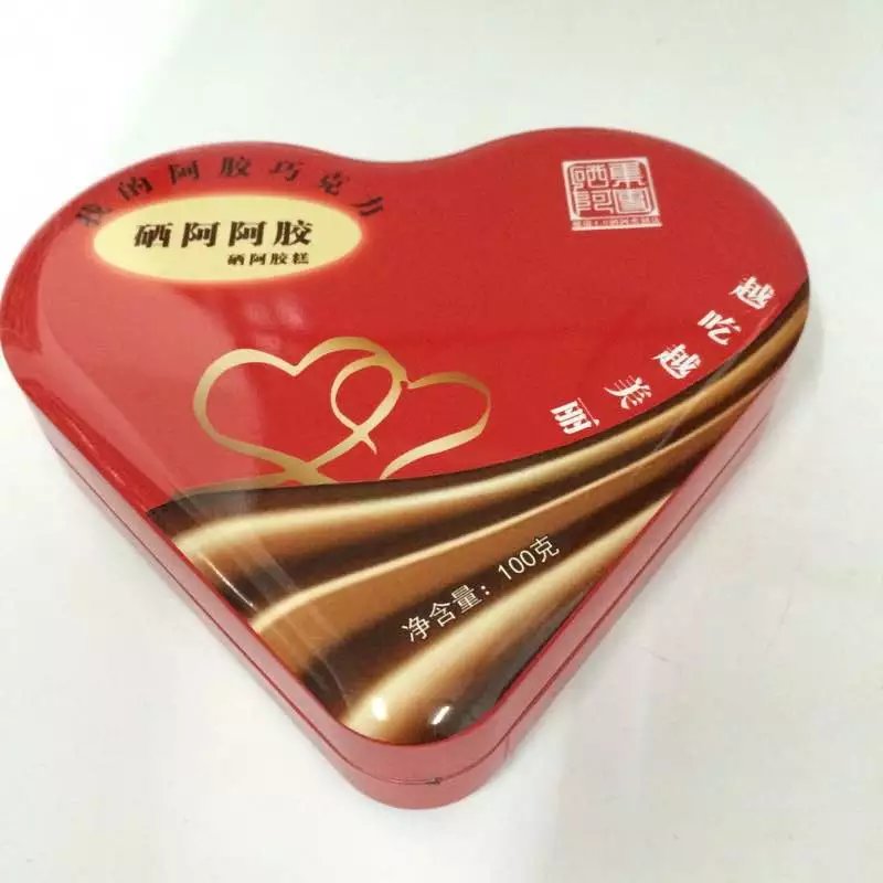 Heart shape chocolate tin box candy tin box
