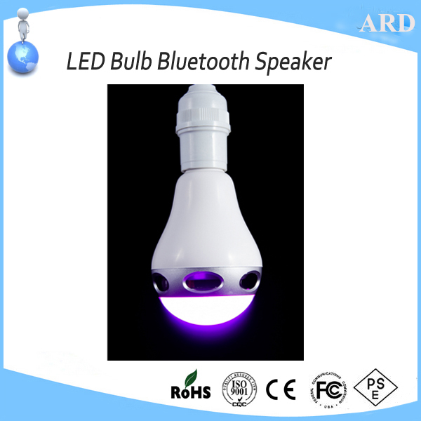 2017 new style app control wireless led bulb bluetooth speaker