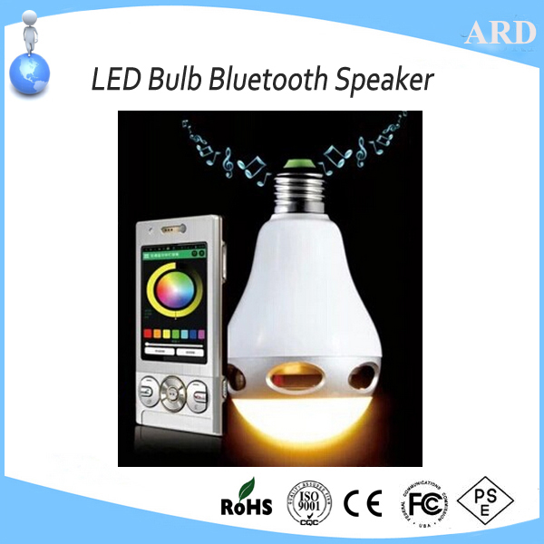 2017 new style app control wireless led bulb bluetooth speaker