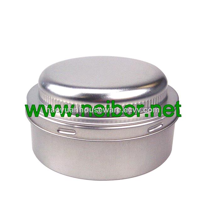 Custom printing 250g round metal tin car wax container car polish can chemical can with foam and plastic cap