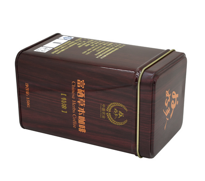 Square coffee tin boxtea box