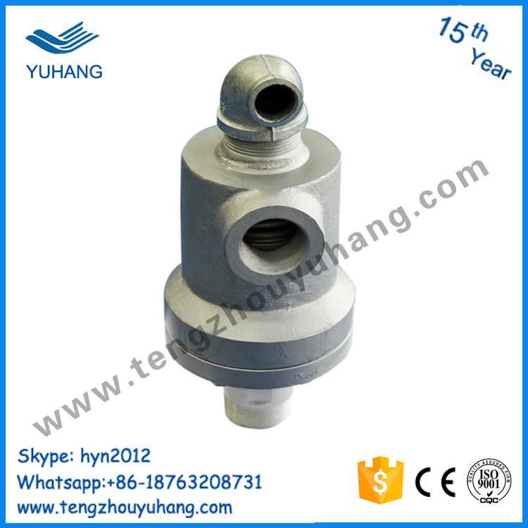 BSP thread two way inner tube fixed high temperature steam hot oil rotary union