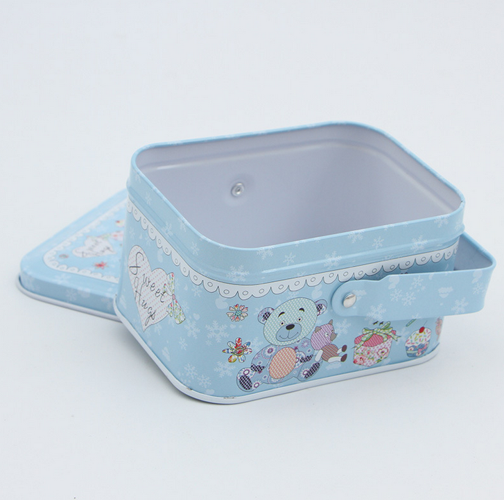 Creative handhold tin box for children