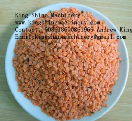 Hot sale complete lentil cleaning peeling splitting processing machine
