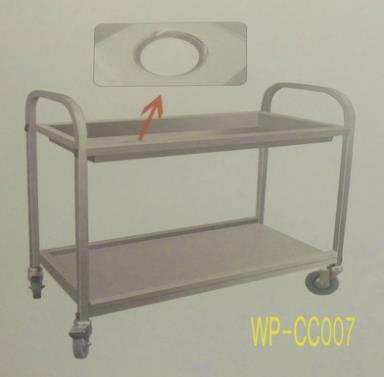 Stainless Steel Food Cleaning Cart for Commerical Kithen Dining Room Restaurant