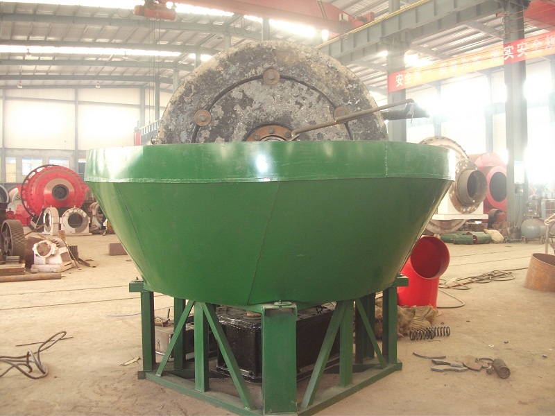 Gold ore beneficiation wet pan grinding mill