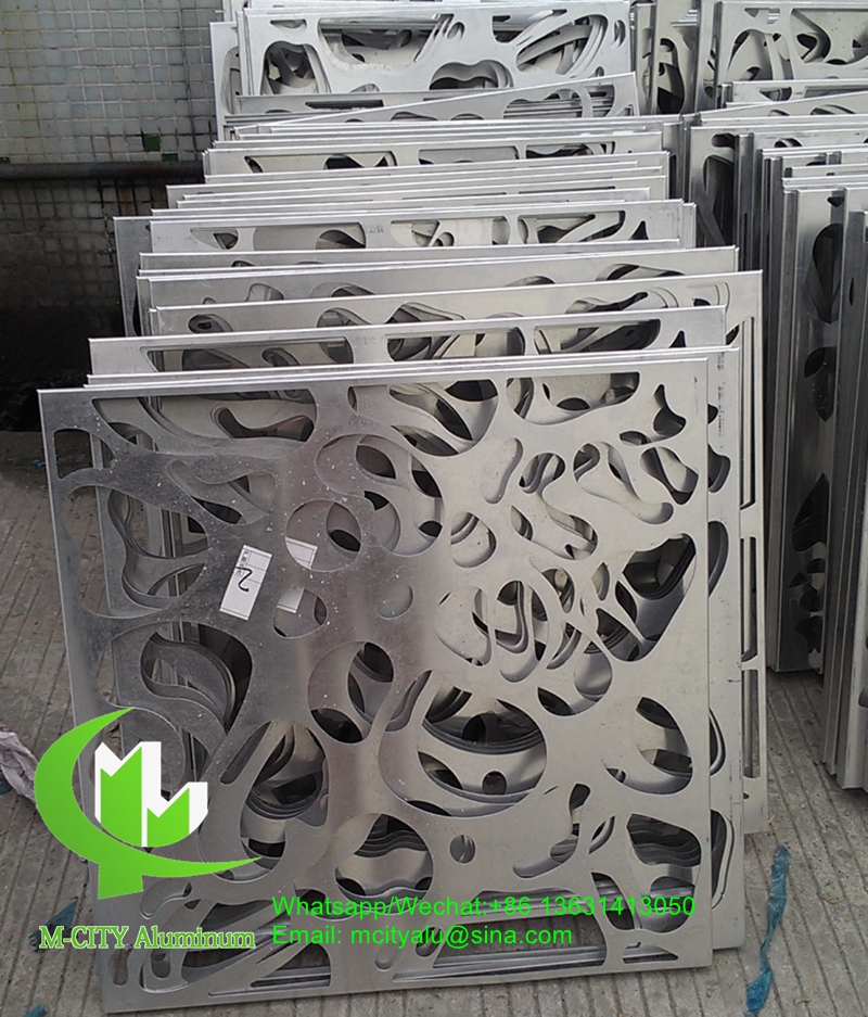 Metal aluminum panel laser cut perforated panel for decorative