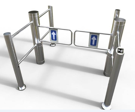 Supermarket Small Access Control Swing Gate Turnstile