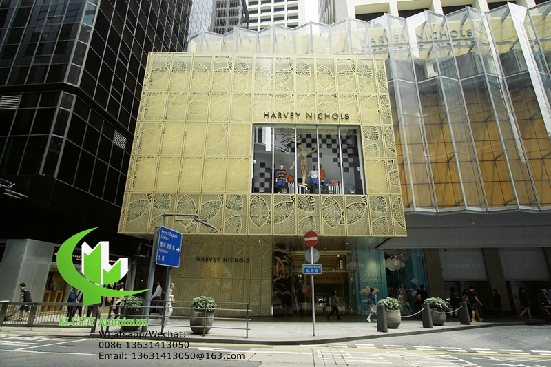 aluminum perforate panel for building facade