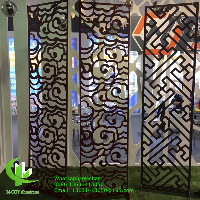 aluminum metal decorative carved panel