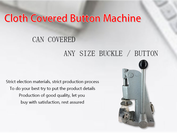 Cloth Covered Button Machine
