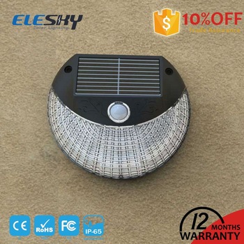 2017 new waterproof motion sensor factory price solar wall light