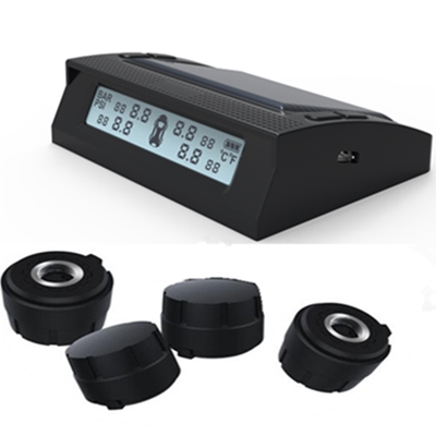 TPMS Wireless Rechargeable Solar panel Car Tire Pressure Monitoring System4 External TPMS Sensors MT900B