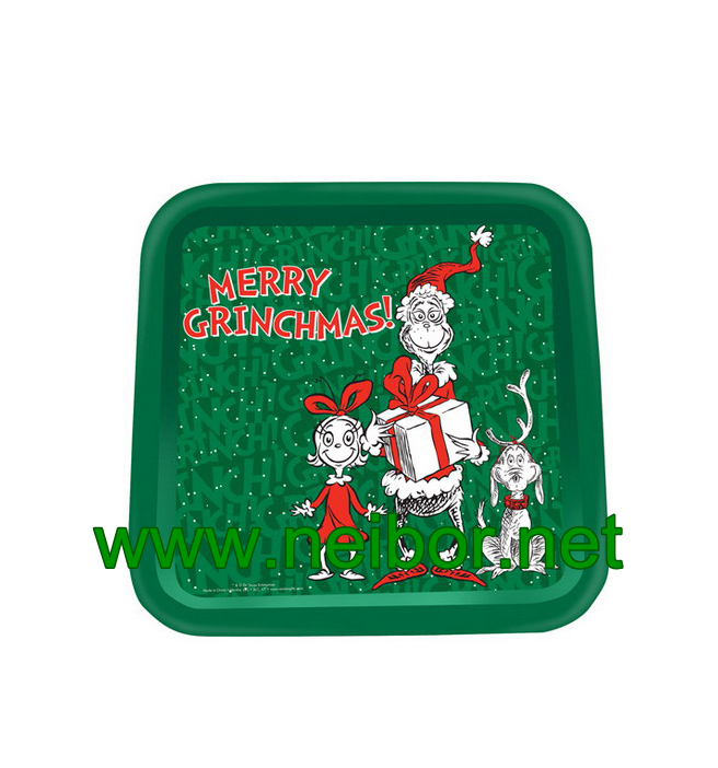 Bar use or beer promotional use large round metal tin serving tray