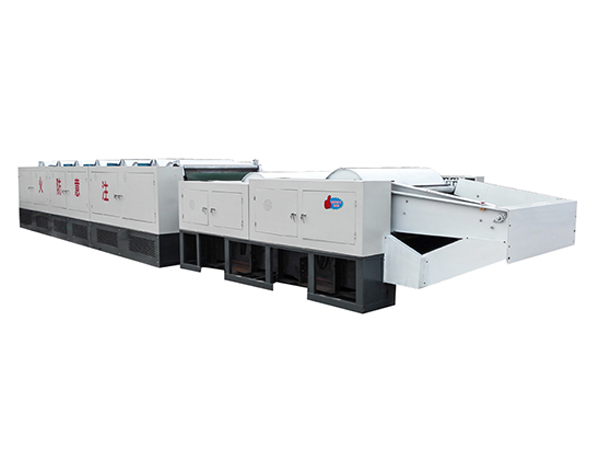 Model 1390 textile waste recycling machine for woven and non woven waste