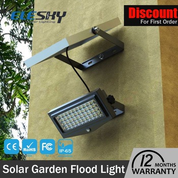Motion sensor 10W solar emergency wall light with CE FCC RoHS IP65
