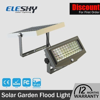 Motion sensor 10W solar emergency wall light with CE FCC RoHS IP65