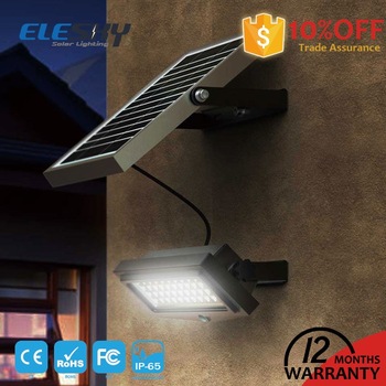 Motion sensor 10W solar emergency wall light with CE FCC RoHS IP65